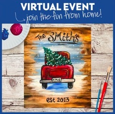 VIRTUAL WOOD BOARD EVENT! PAINT AT HOME!